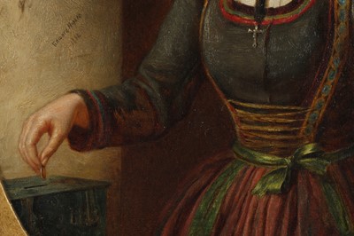 Lot 119 - Edward Hughes. 'Portrait of a Dutch Nun'. A...