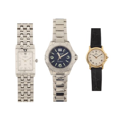 Lot 554 - Three Raymond Weil Wristwatches