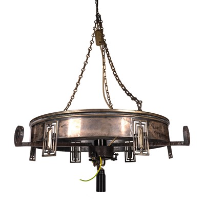 Lot 92 - Secessionist,, Austrian light fitting late 19th C