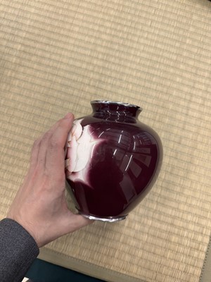 Lot 90 - Two Japanese cloisonné enamel 'floral' vases by Ando Jubei Company