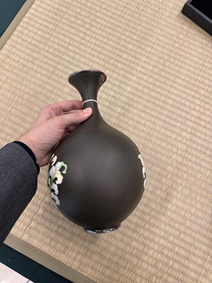 Lot 90 - Two Japanese cloisonné enamel 'floral' vases by Ando Jubei Company