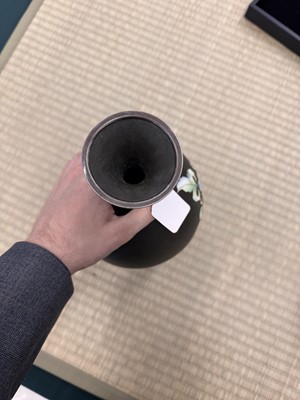 Lot 90 - Two Japanese cloisonné enamel 'floral' vases by Ando Jubei Company