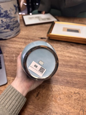 Lot 89 - A Japanese cloisonné enamel 'orchid' vase by Tamura