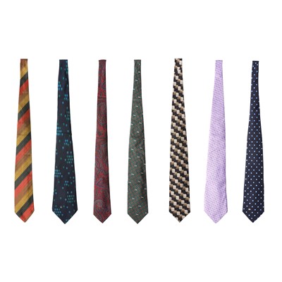 Lot 358 - Designer Ties Seven Mixed Silk Ties