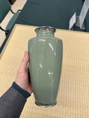 Lot 86 - A Japanese cloisonné enamel vase by Hayashi Tanigoro (active c. 1895-1935)