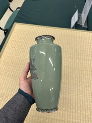 Lot 86 - A Japanese cloisonné enamel vase by Hayashi Tanigoro (active c. 1895-1935)