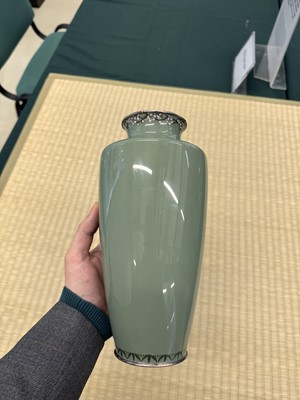Lot 86 - A Japanese cloisonné enamel vase by Hayashi Tanigoro (active c. 1895-1935)