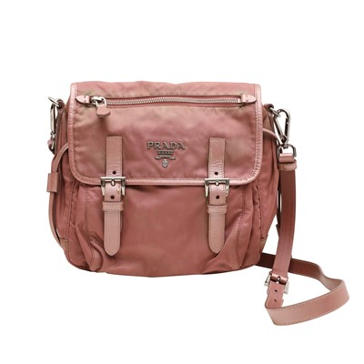 Lot 490 - Prada Pink Tessuto Crossbody Bag