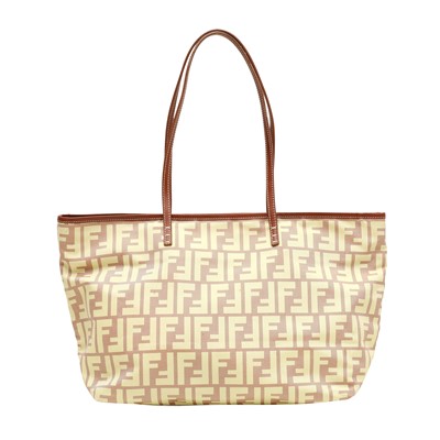 Lot 398 - Fendi Yellow FF Zucca Shopper Tote