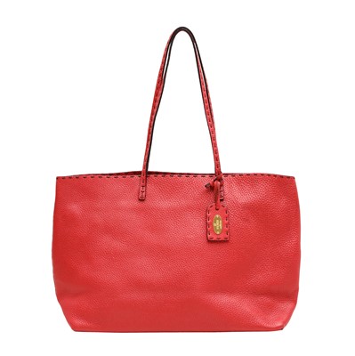 Lot 393 - Fendi Red Carla Selleria Shopper Tote