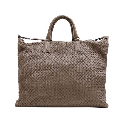 Lot 97 - Bottega Veneta Taupe Intrecciato Convertible Tote