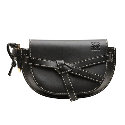 Lot 197 - Loewe Black Gate Dual Crossbody Belt Bag
