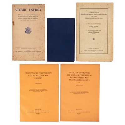 Lot 152 - Einstein. Scientific offprints, [1913 -]