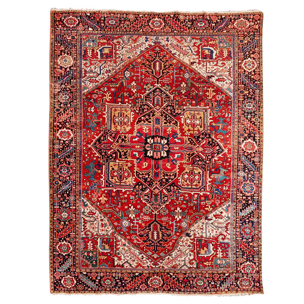 Lot 98 - An antique Heriz carpet, north-west Persia
