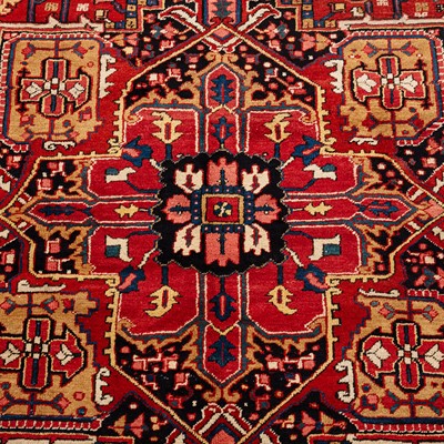 Lot 98 - An antique Heriz carpet, north-west Persia