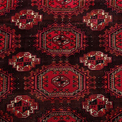 Lot 17 - An antique Saryk carpet, Turkmenistan