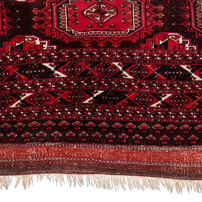 Lot 17 - An antique Saryk carpet, Turkmenistan