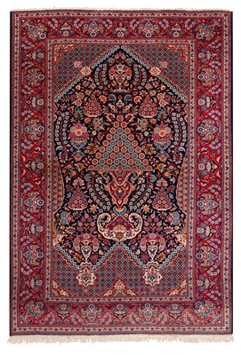 Lot 66 - A fine Kashan prayer rug, central Persia