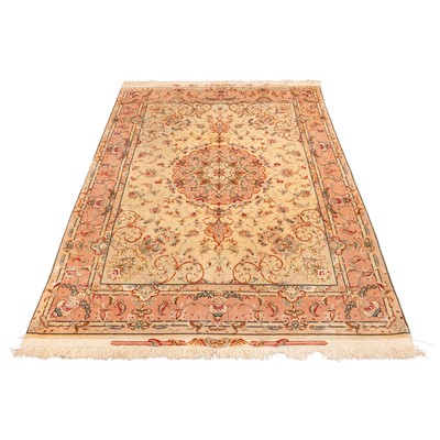 Lot 15 - A very fine part silk Tabriz rug, north-west Persia