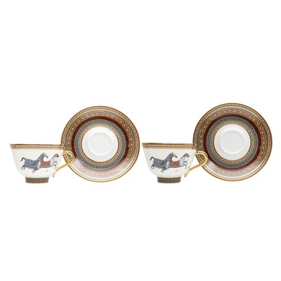Lot 30 - Hermes 'Cheval D'Orient' Tea For Two Set