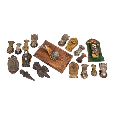 Lot 476 - A collection of letter clips, late 19th / early 20th century