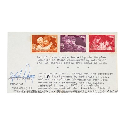 Lot 18 - Korea War China President Nixon Pow John Downey 1973
