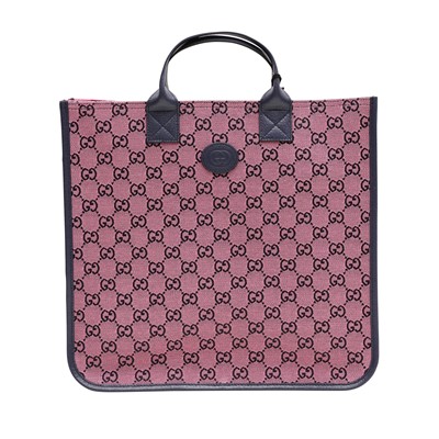 Lot 18 - Gucci Junior Pink Monogram GG Tote