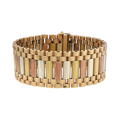 Lot 220 - A brick link bracelet, circa 1991