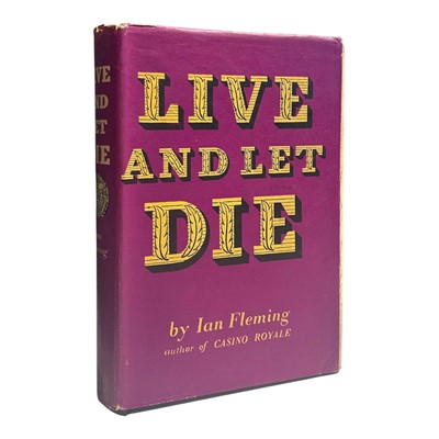 Lot Ian Fleming, Live and Let Die, first edition, 1954