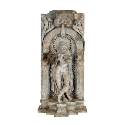 Lot 257 - An Indian hardstone temple carving, 19th / 20th century