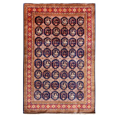 Lot 26 - A very fine silk Qum rug, central Persia