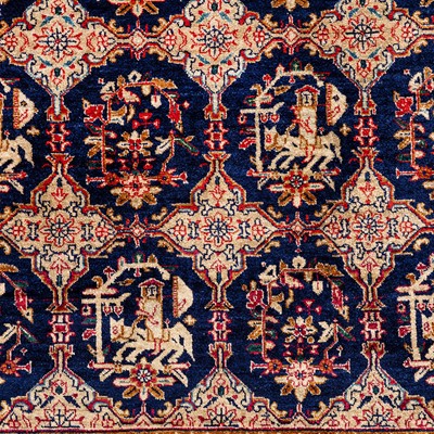 Lot 26 - A very fine silk Qum rug, central Persia