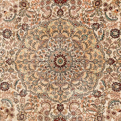 Lot 23 - A very fine silk Chinese rug
