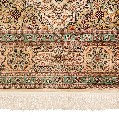 Lot 23 - A very fine silk Chinese rug