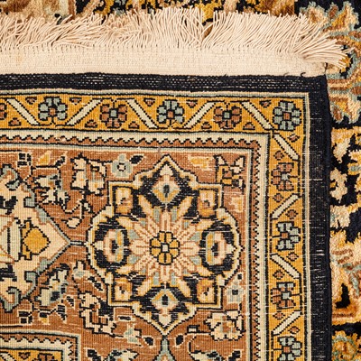 Lot 9 - A very fine silk Kashmir prayer rug, north India