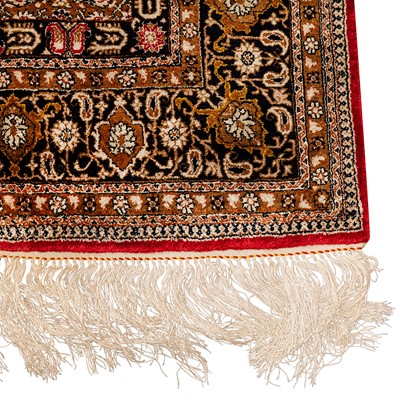 Lot 103 - A very fine silk Qum large rug, central Persia