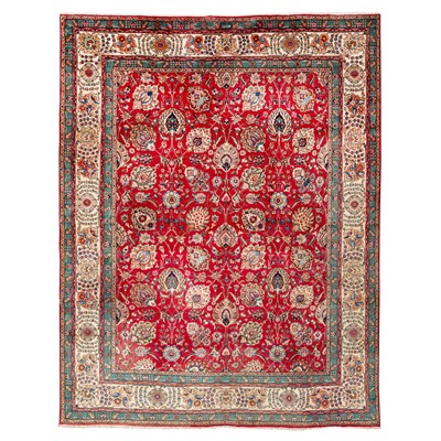 Lot 103 - A very fine silk Qum large rug, central Persia