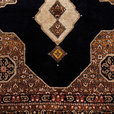 Lot 103 - A very fine silk Qum large rug, central Persia