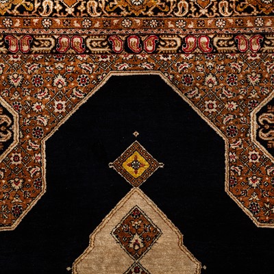 Lot 103 - A very fine silk Qum large rug, central Persia
