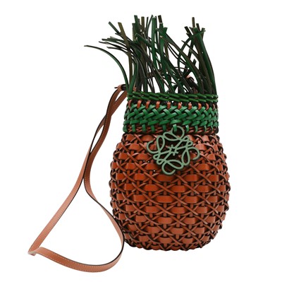 Lot 90 - Loewe Brown Pineapple Crossbody Bag