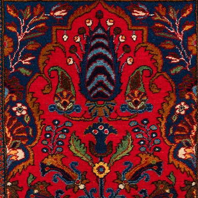 Lot 10 - A fine Sarouk prayer rug, west Persia