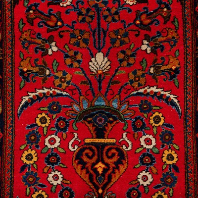Lot 10 - A fine Sarouk prayer rug, west Persia