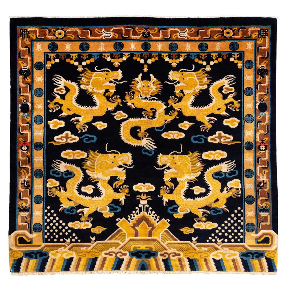 Lot 21 - An unusual fine Chinese carpet