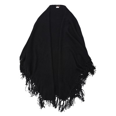 Lot 300 - Badiali Black Cashmere Knit Wrap Shawl