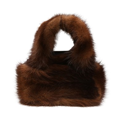 Lot 508 - Tritone Furs Brown Mink Mini Bag