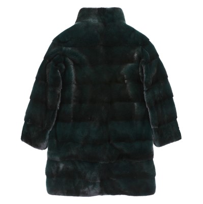 Lot 81 - Tritone Furs Emerald Green Mink Coat - Size M