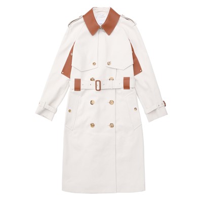 Lot 129 - Burberry Natural Dockray Trench Coat - Size UK 8