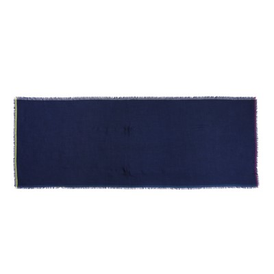 Lot 65 - Hermes Navy Cashmere Long Scarf
