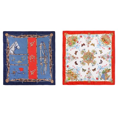 Lot 421 - Gucci Two Silk Scarves