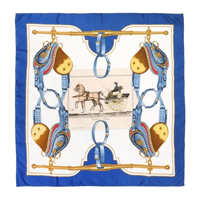 Lot 424 - Hermes 'Carrick a Pompe' Silk Scarf